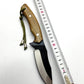 Custom Mini Bushcraft Messer mit Lederscheide Personalisiert