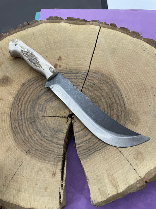 Personalisiertes Hirschgeweih Jagdmesser Machete