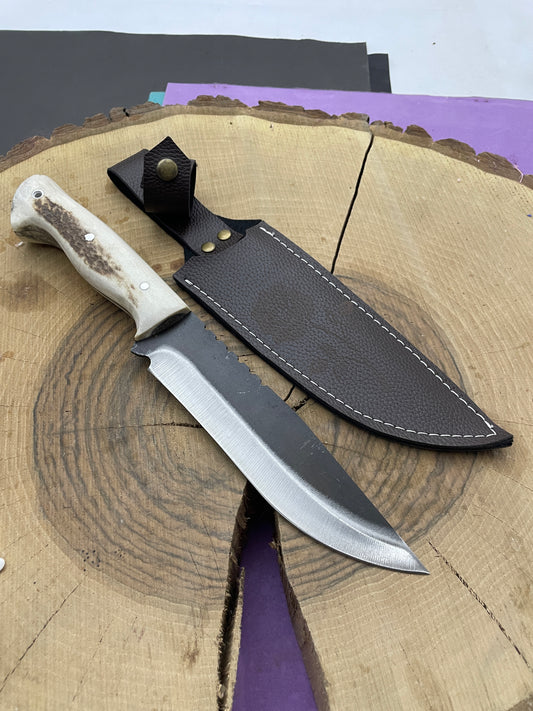 Handgemachte Hirschgeweih Griff Bushcraft Messer Personalisiert