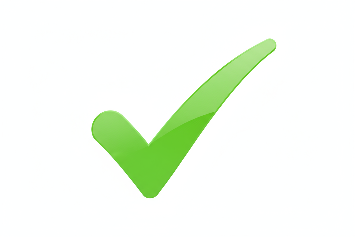 generiere mir ein grünes häckchen